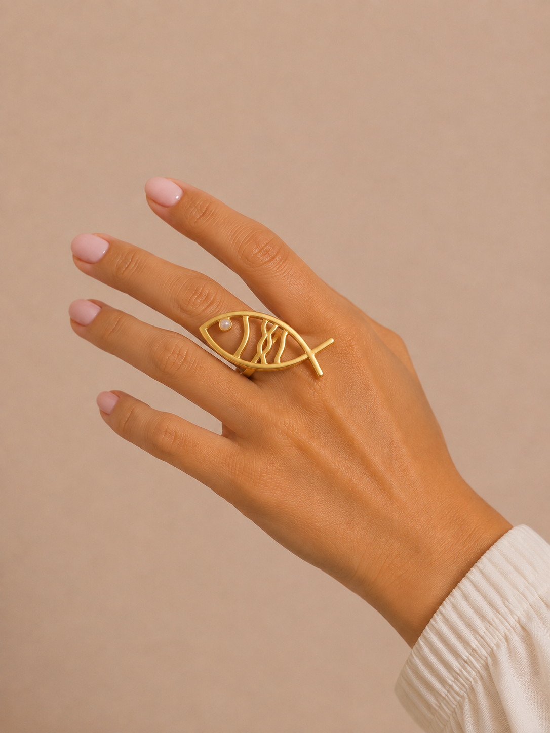 Anillo pez acero