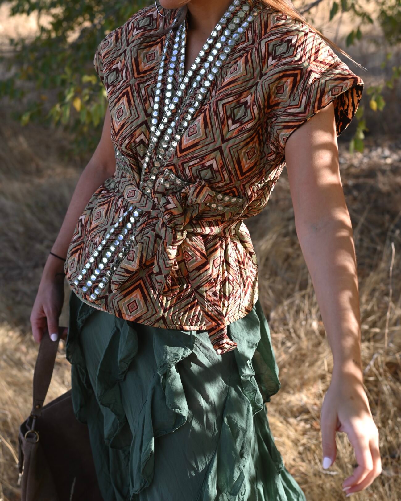 Chaqueta guateada reversible