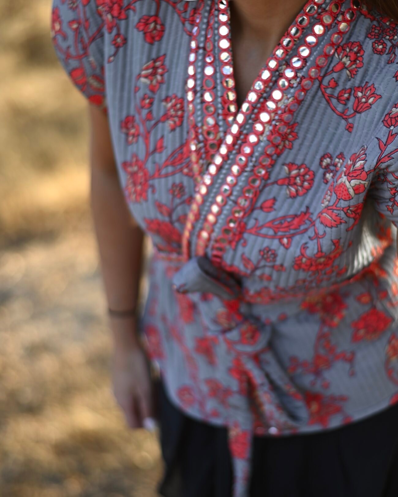 Chaqueta guateada reversible