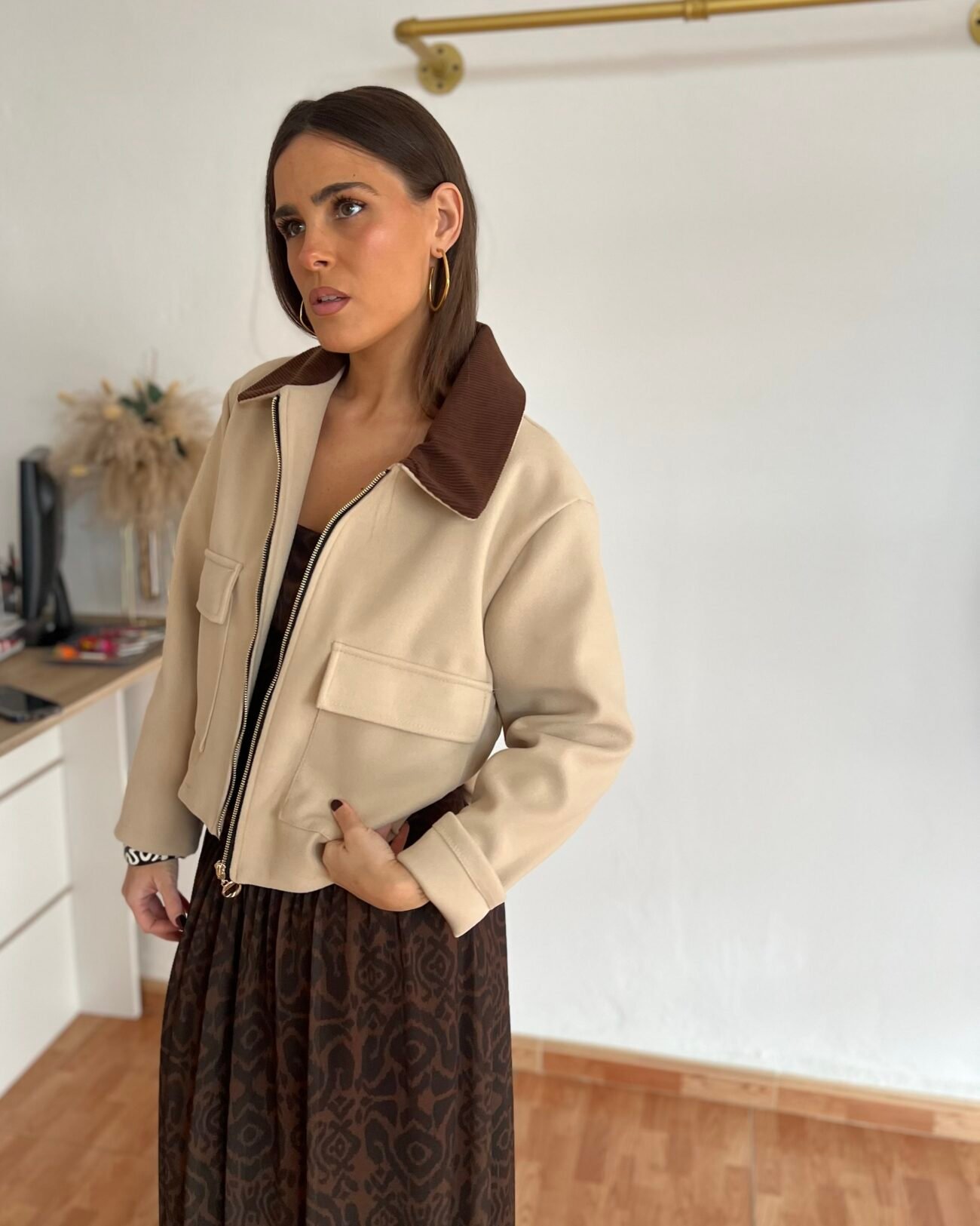 Chaqueta cuello pana