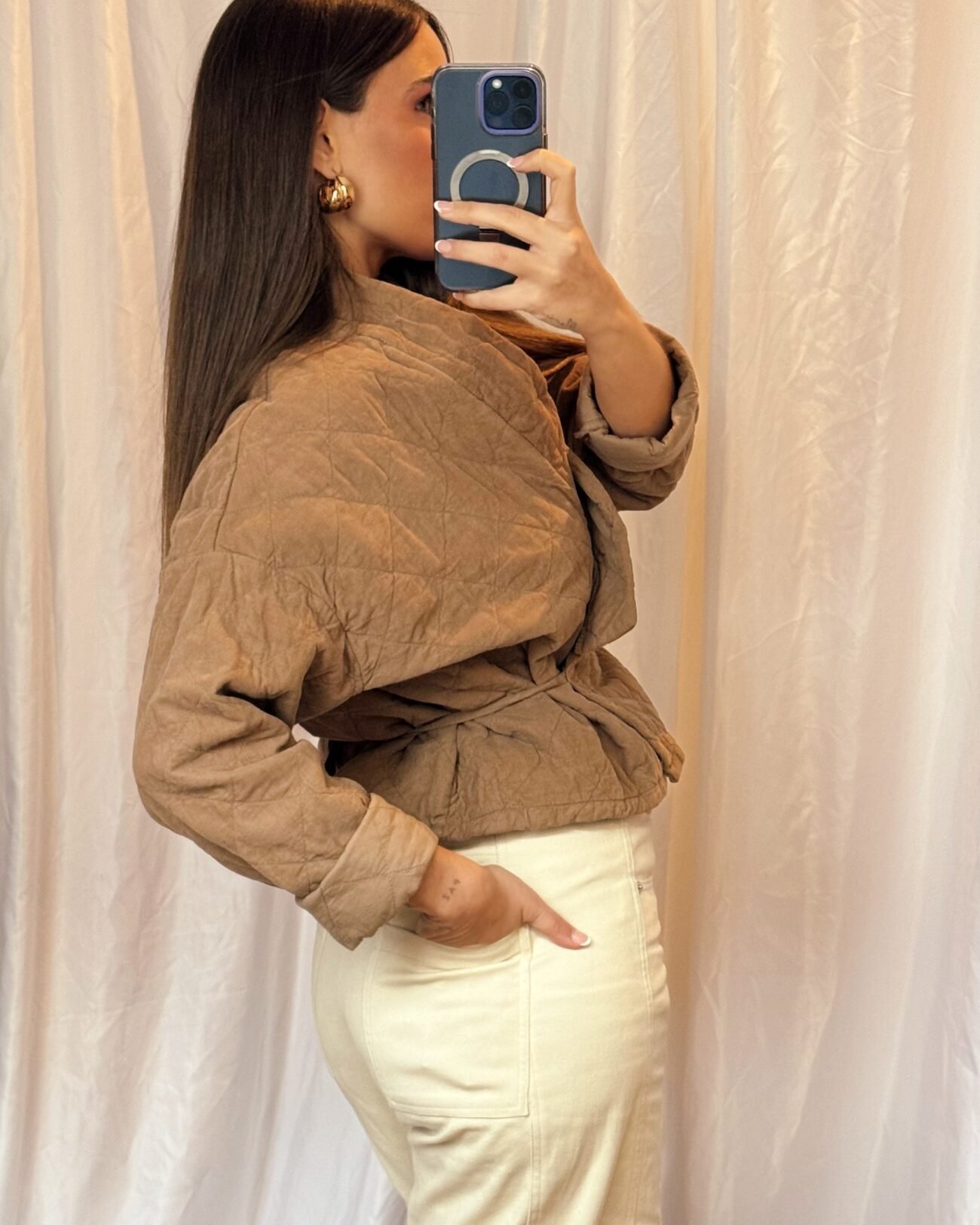 Chaqueta Kimono Guateada