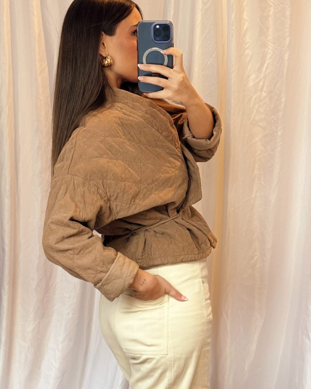 Chaqueta Kimono Guateada