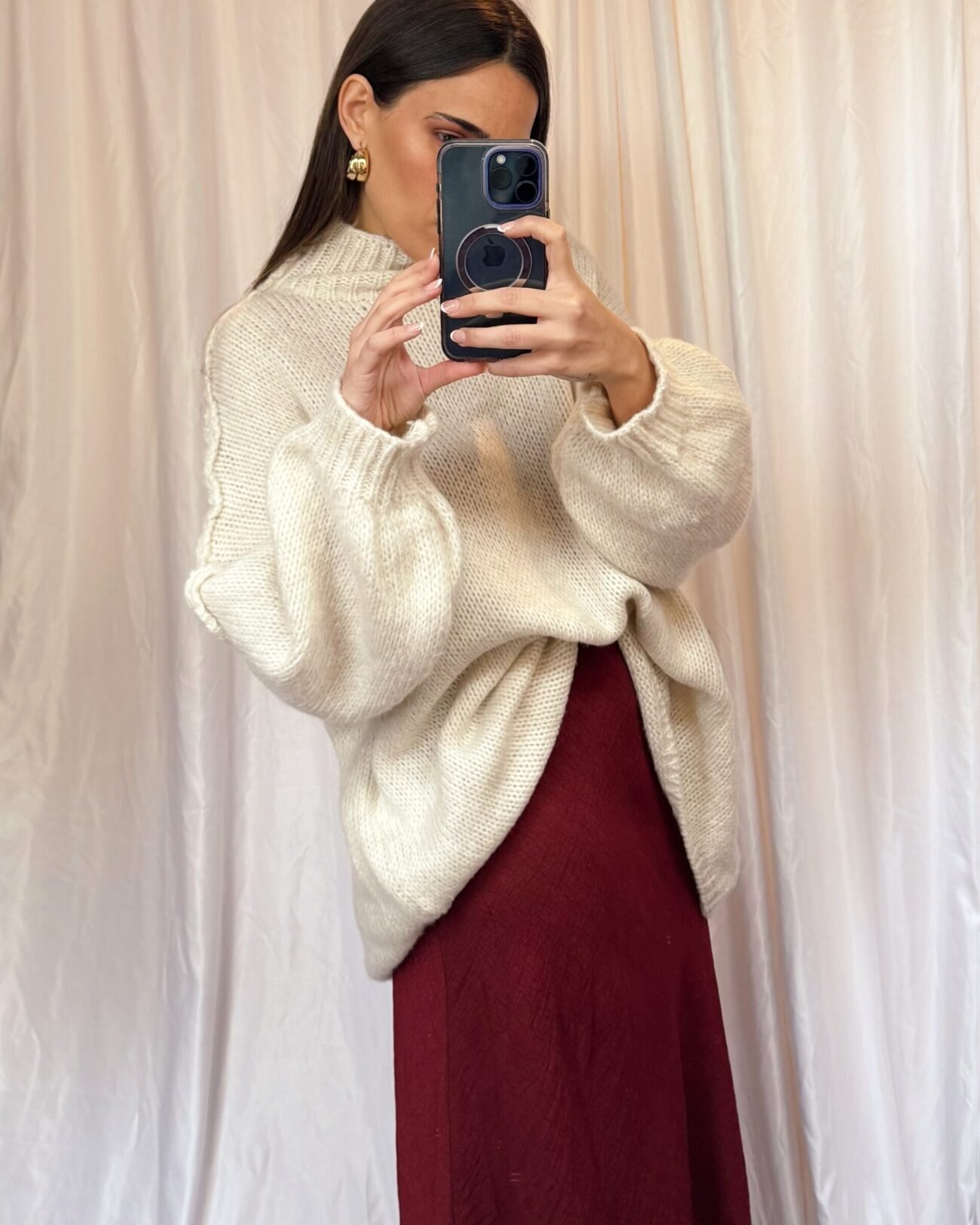Jersey lana beige