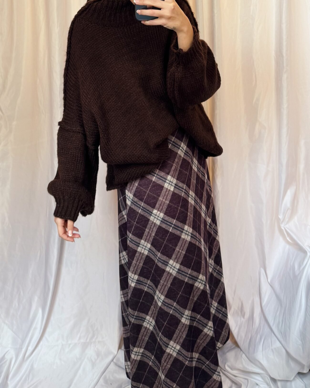 Falda Irlandesa granate