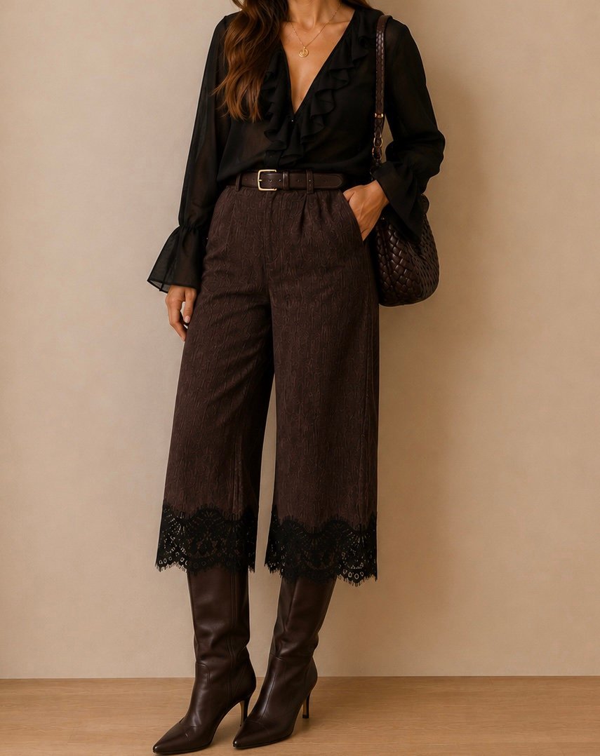 Pantalón puntilla