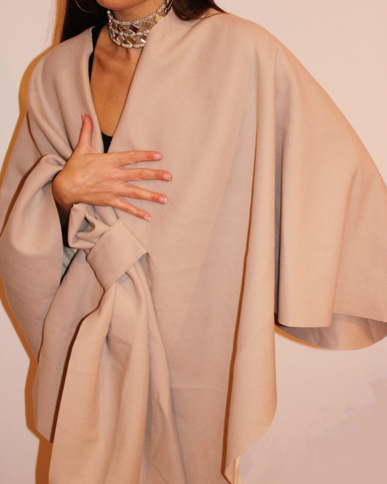 Capa beige ajustable