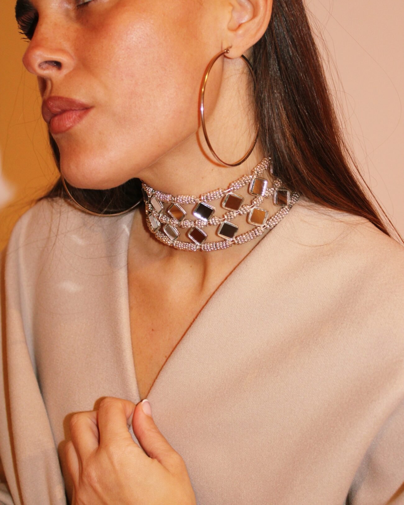 Choker rígido plata