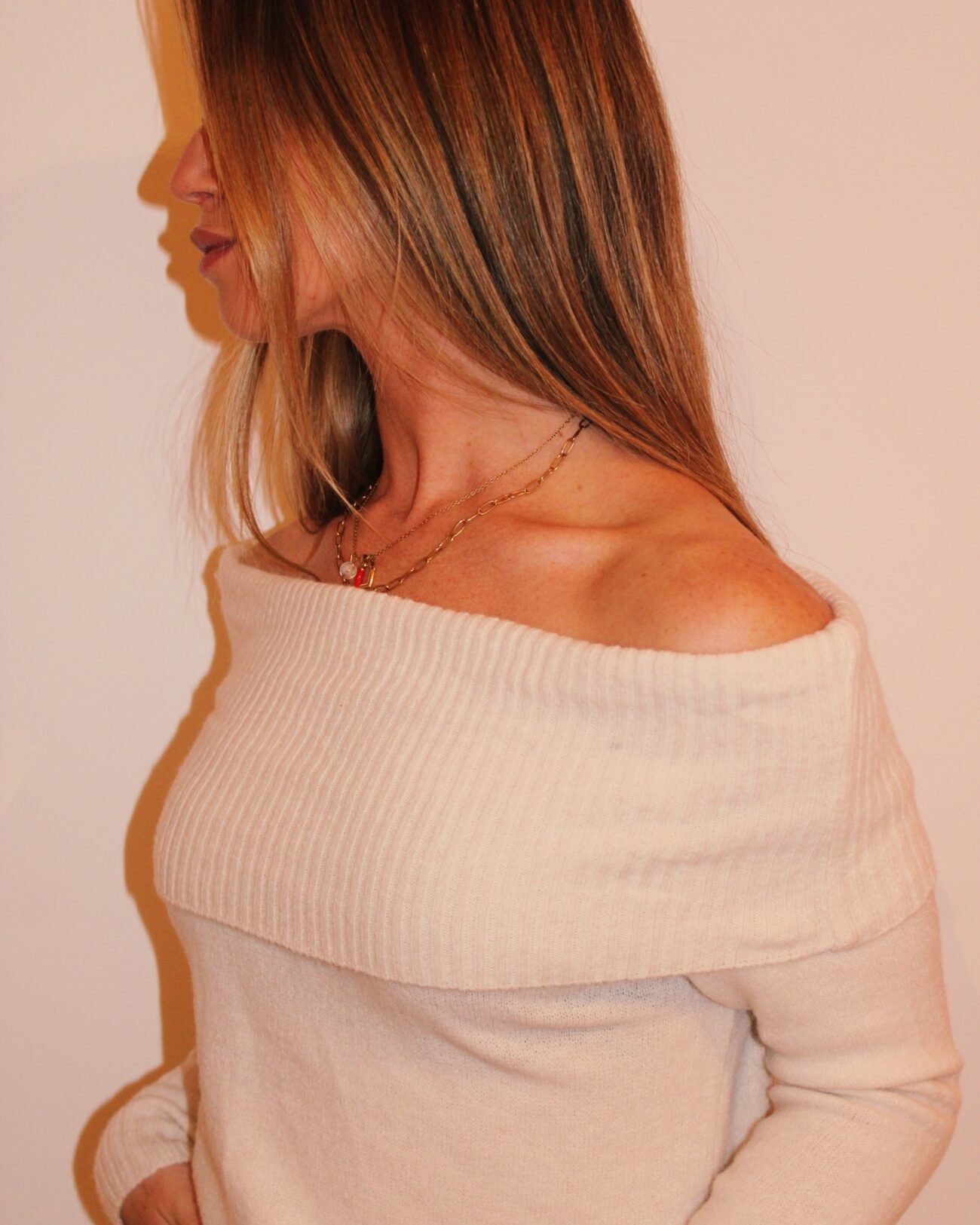 Jersey cuello bardot