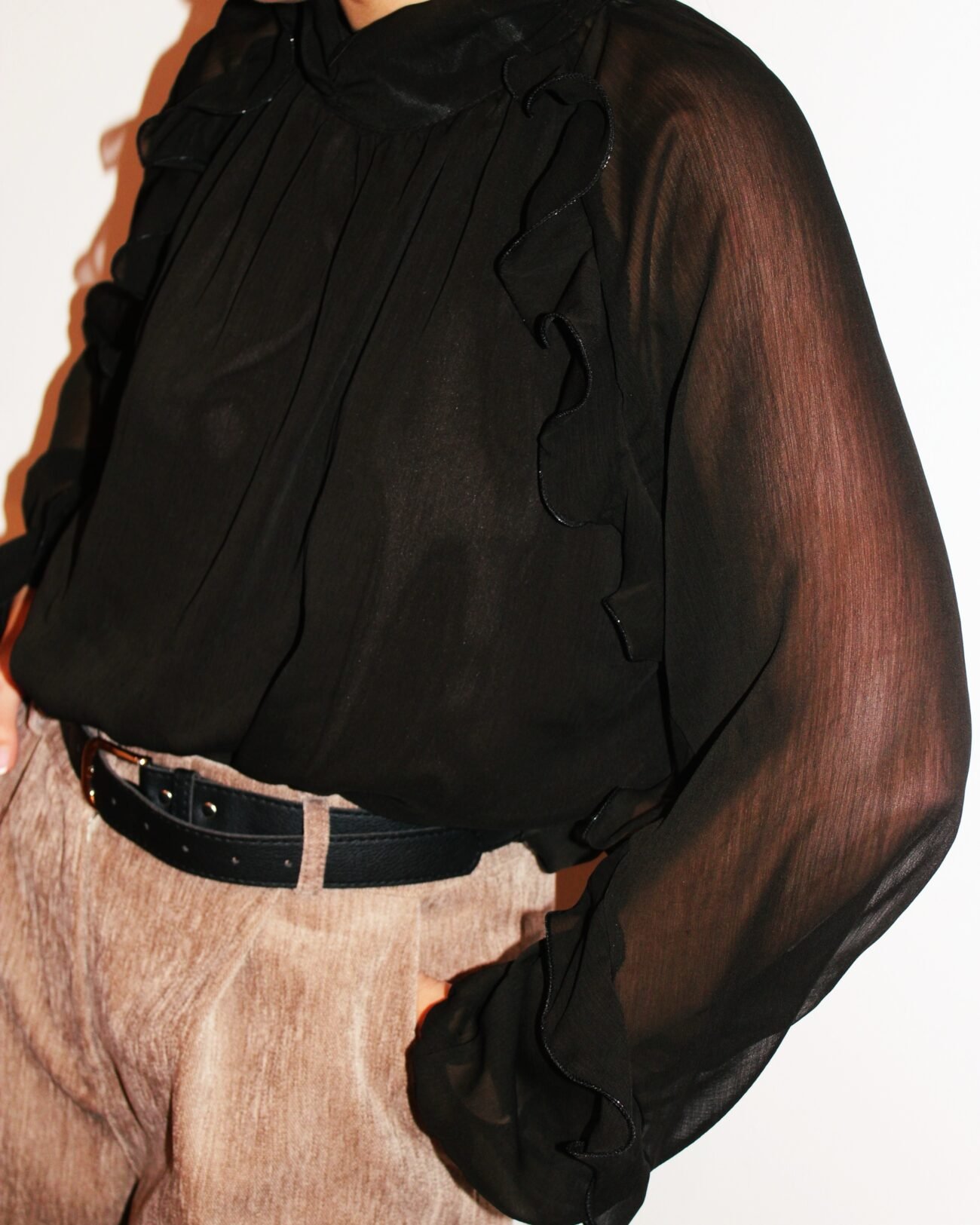 Camisa gasa volantes