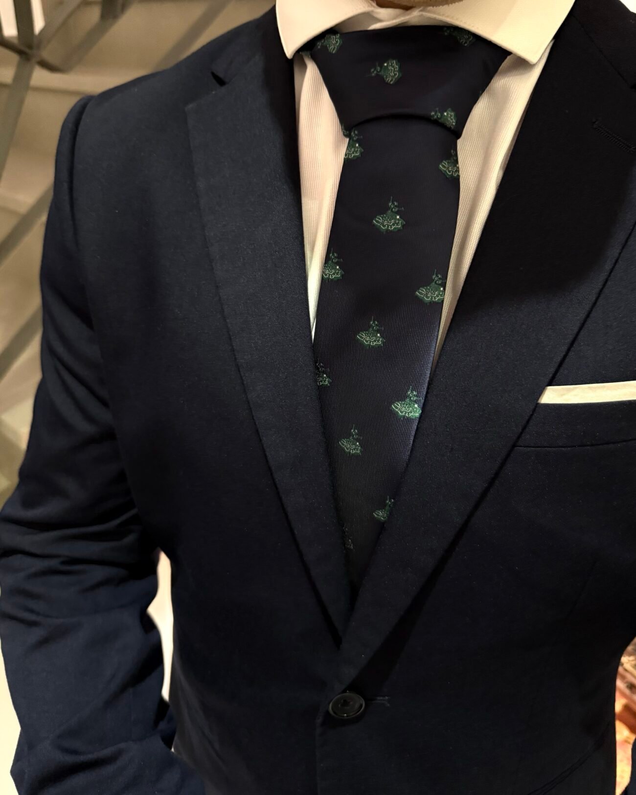 Corbata Flamenca marina