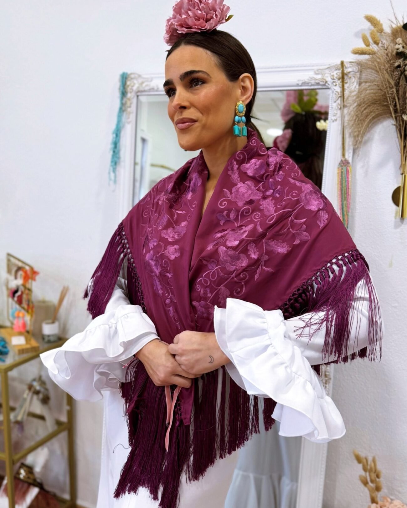 Mantón buganvilla