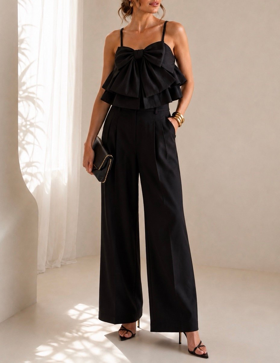 Top/vestido mini lazo
