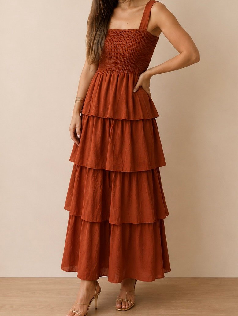 Vestido volantes