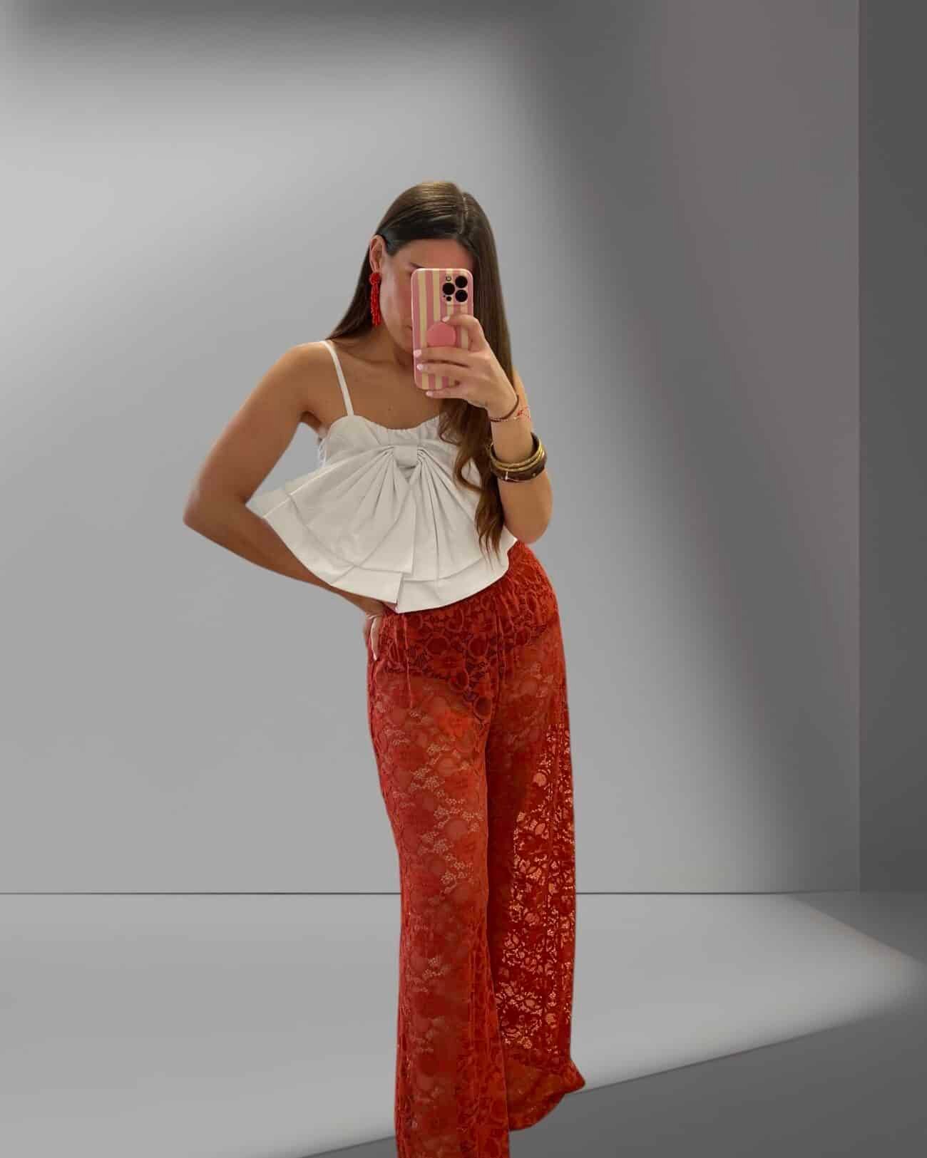 Pantalón encaje caldera