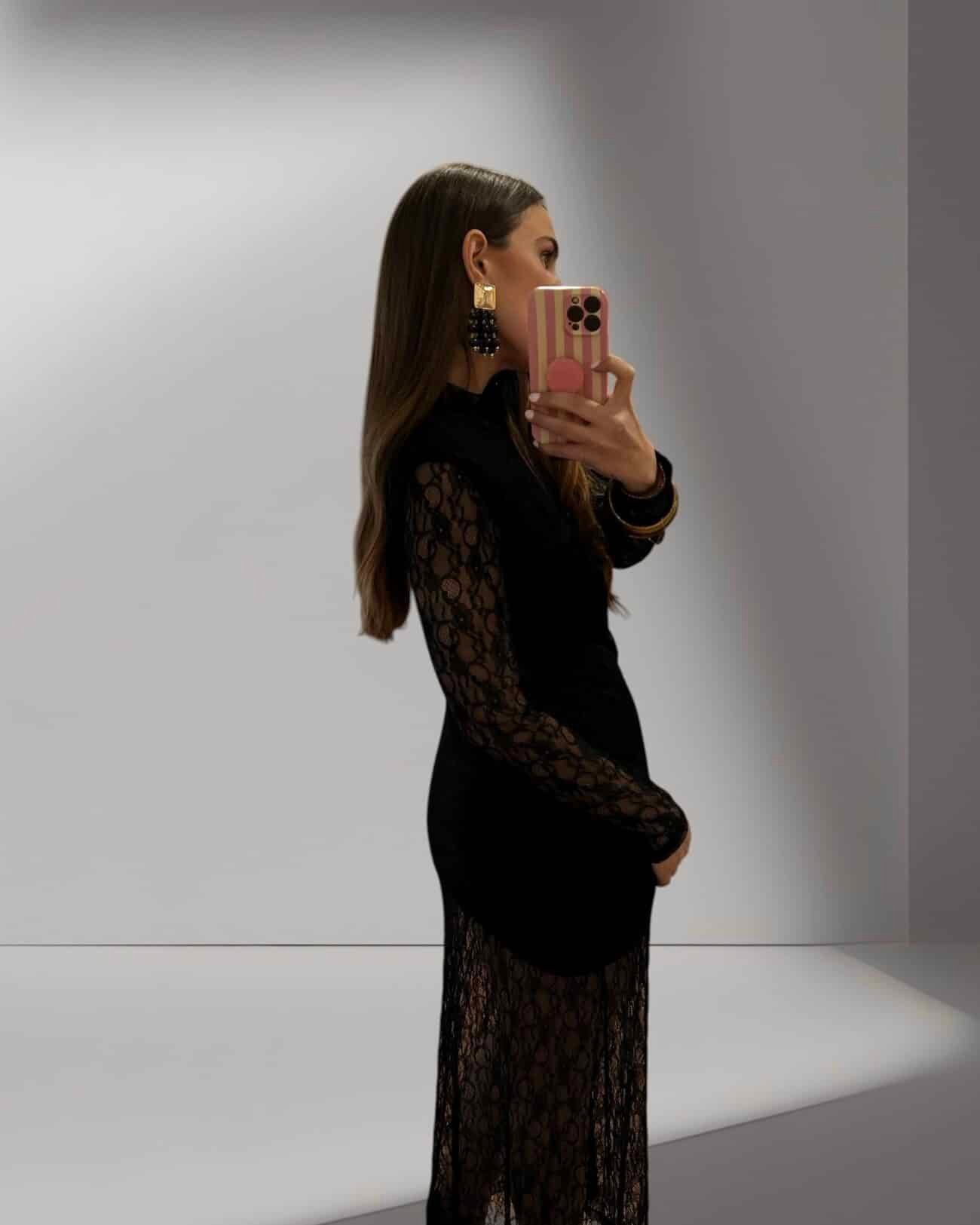 Vestido encaje y espalda abierta