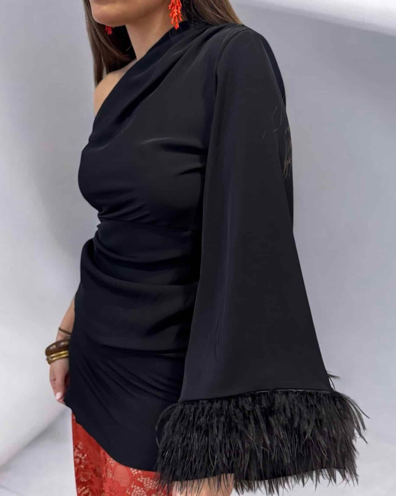 Top/vestido asimétrico