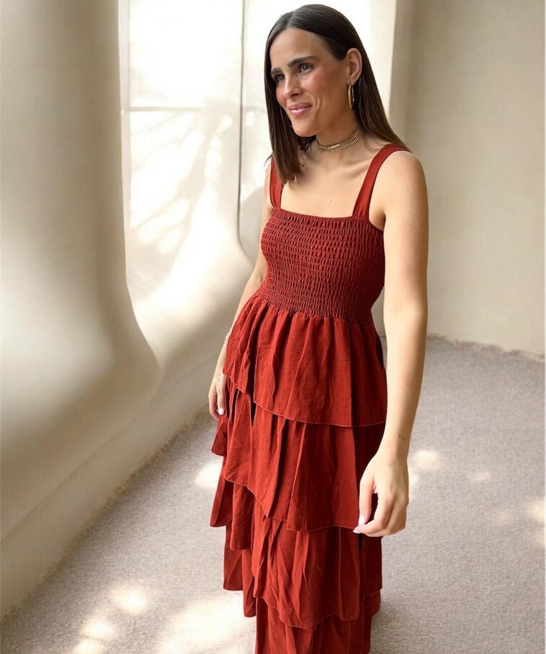 Vestido volantes
