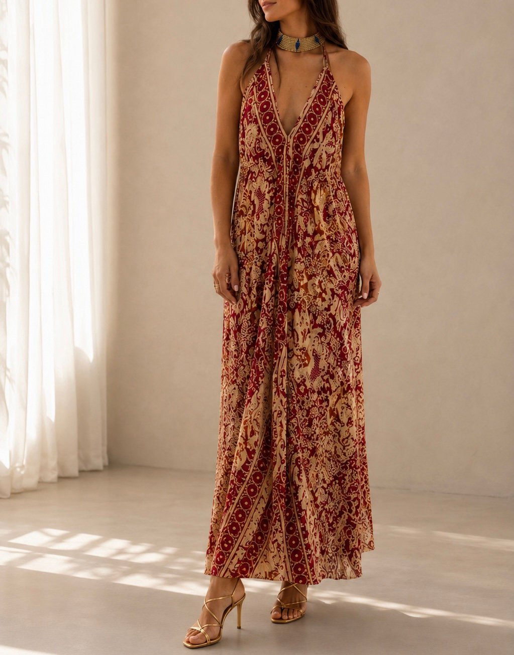 Vestido India espalda baja