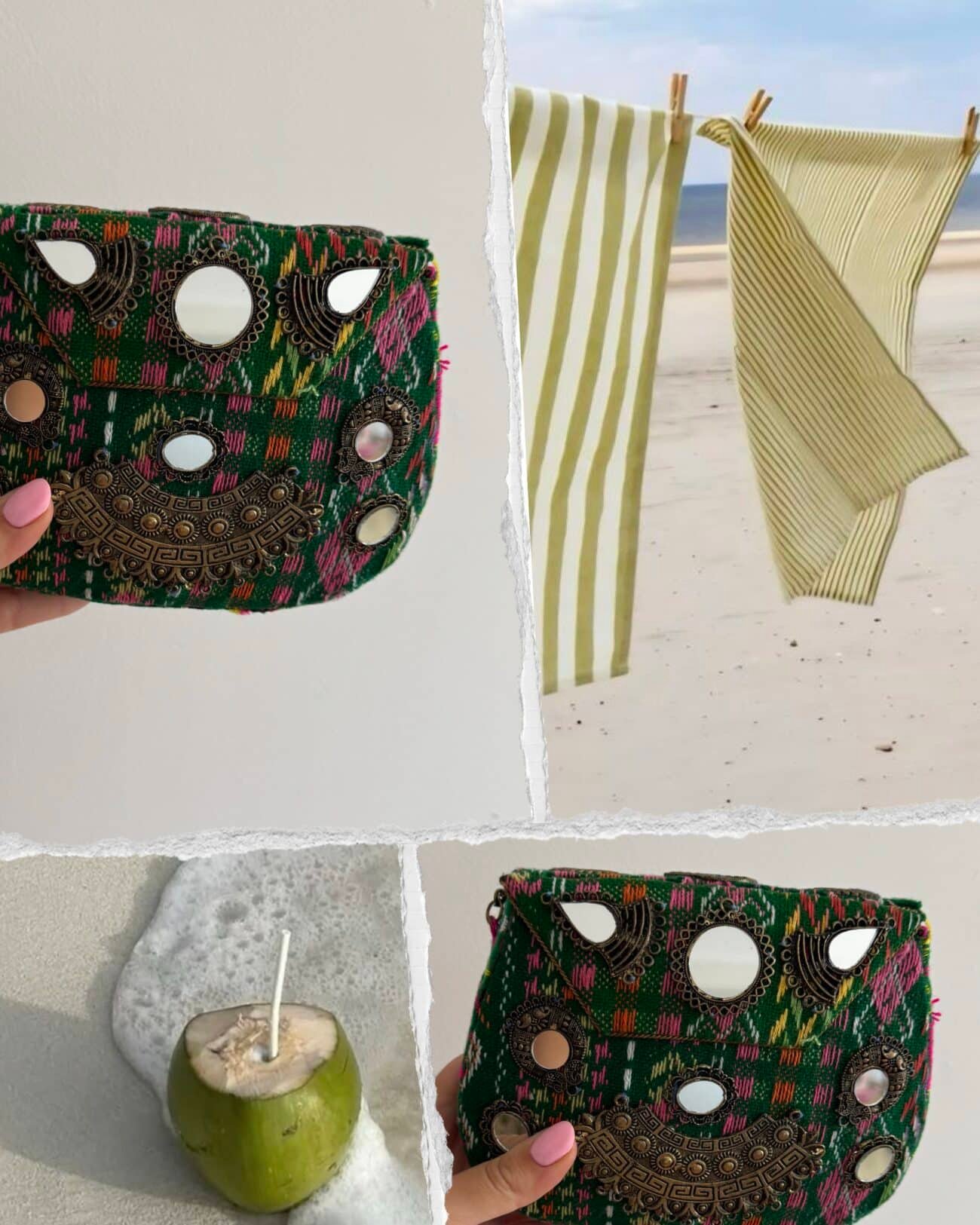 Bolso latón India