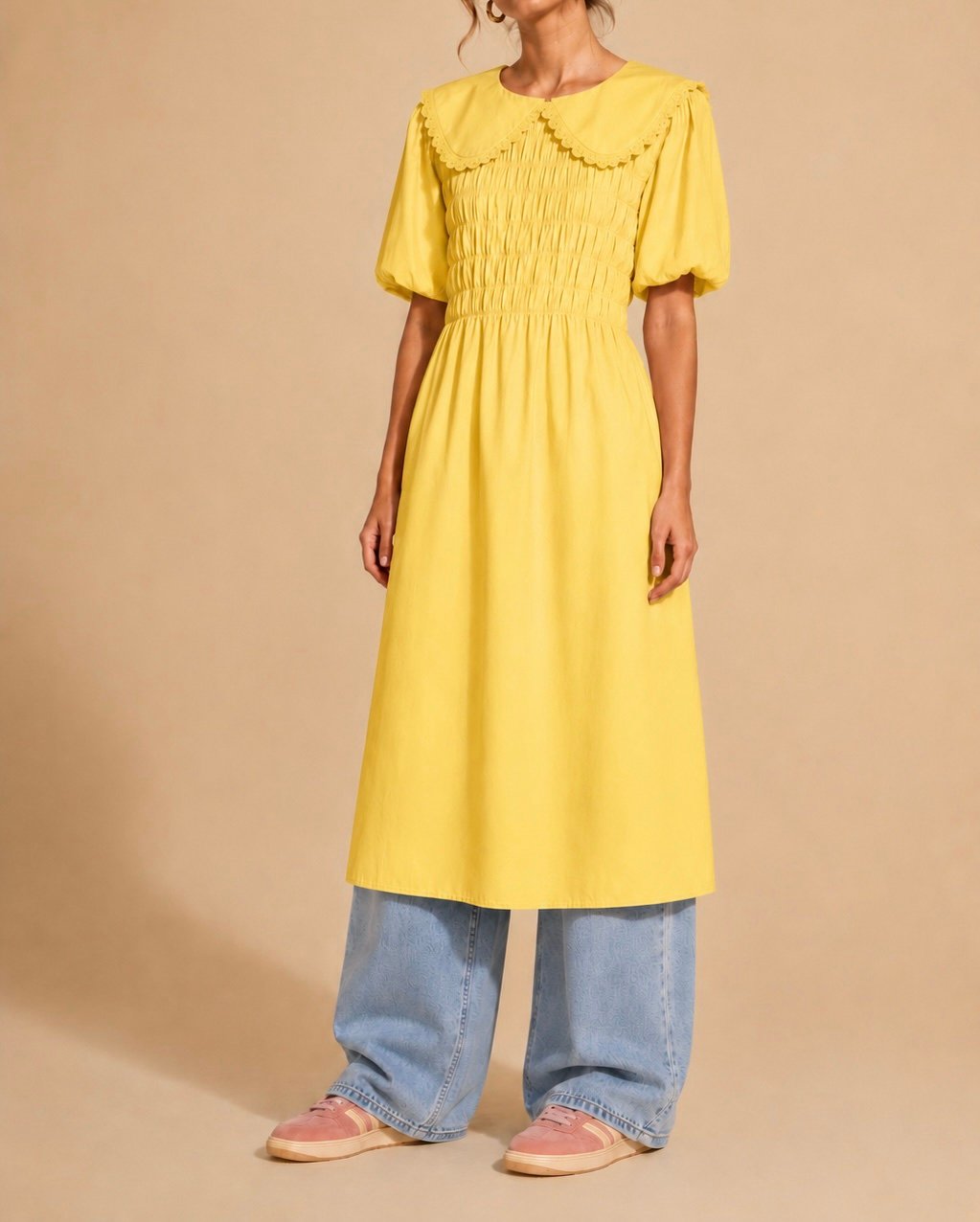 Maxi camisa cuello