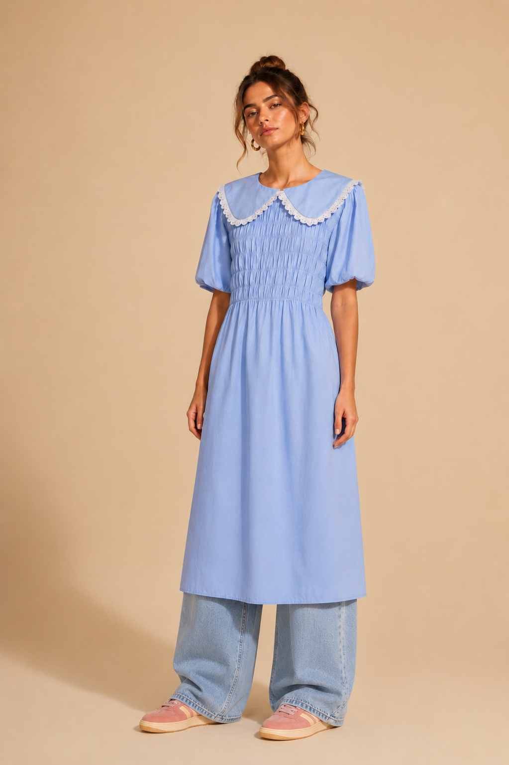 Maxi camisa cuellos