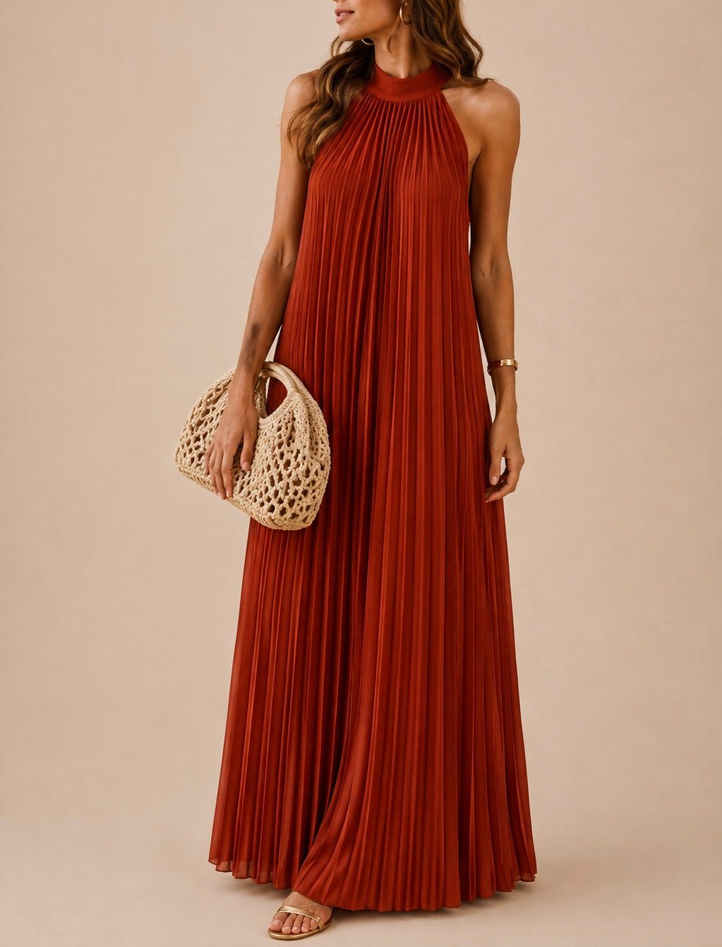 Halter plisado caldera