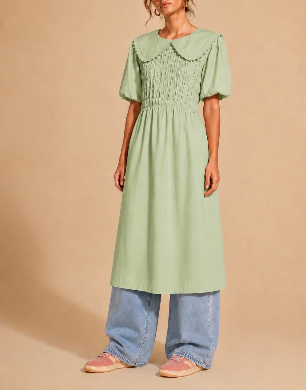 Maxi camisa cuello