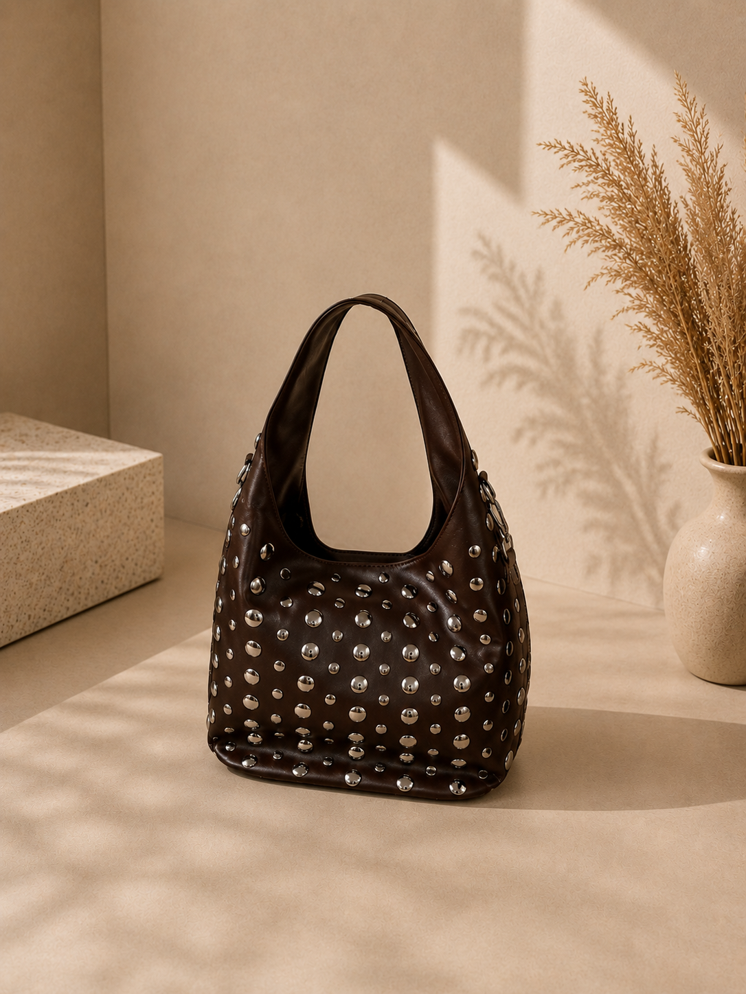 Bolso detalle plata polipiel